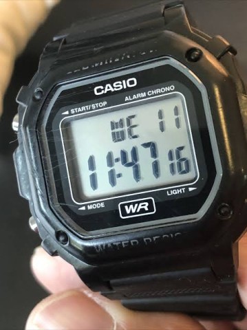 Casio watch noir 3224 f-108wh