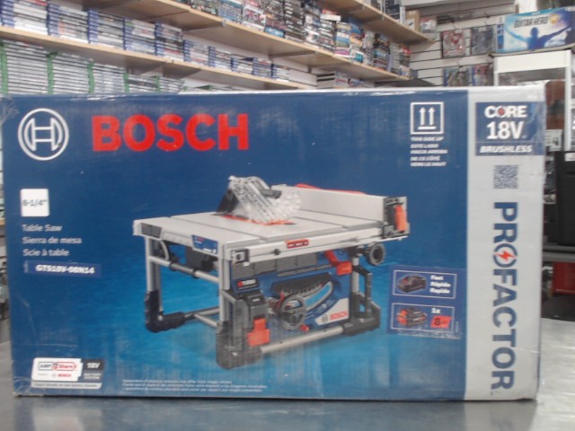 Banc scie(8''1/4)+1batt(8ah)+charg(neuf)
