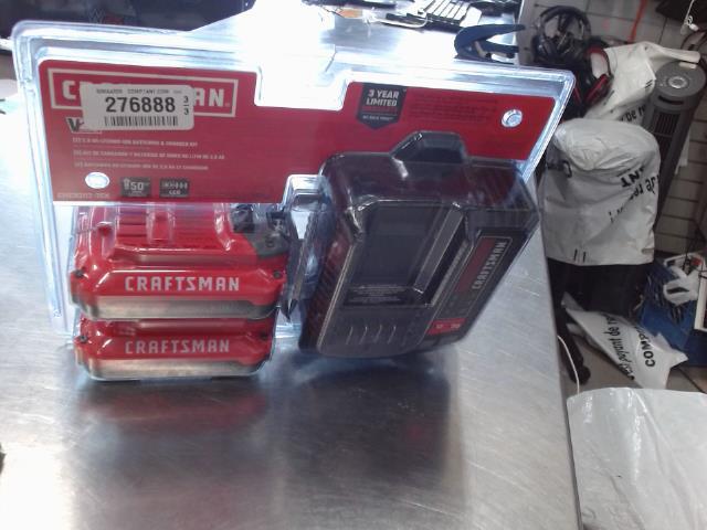 Kit neuf 2batterie+chargeur