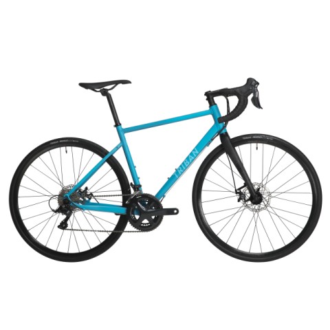 Gravel bike discbrake light bleu