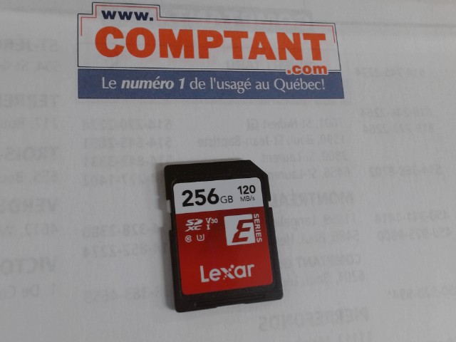 Carte memoire 256go lexar