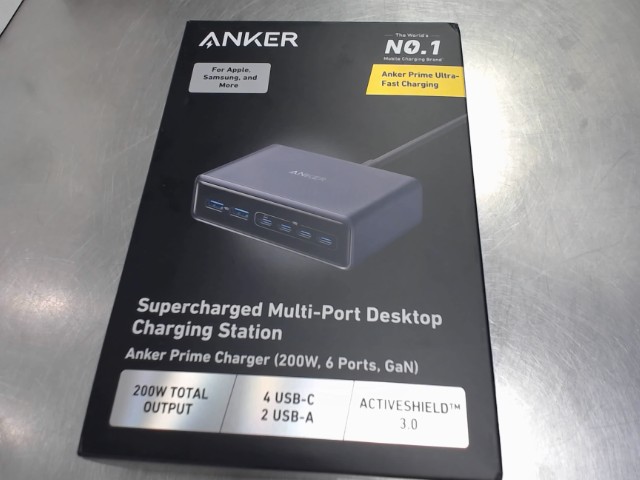 Charging station anker 200w 6port neuf