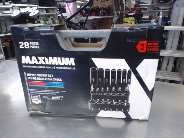 Impact socket set maximum neuf