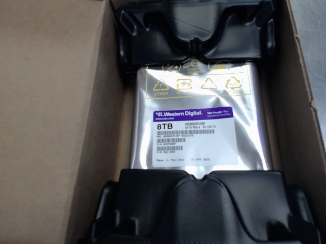 Sata 6gb wd purple pro 8tb new in box