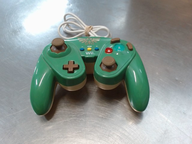 Manette wii zelda vert style gamecube