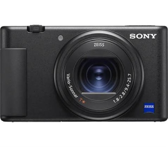 Camera sony zv-1 w manuels zeiss lens