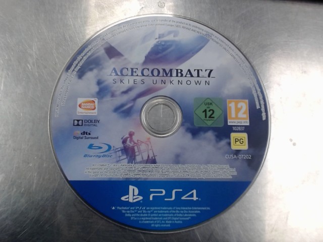 Ace combat 7 unknown ps4 cd only