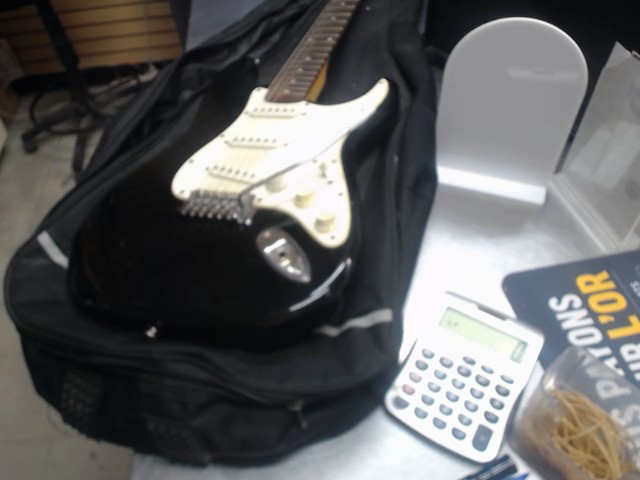 Guitare squier noire et blanc