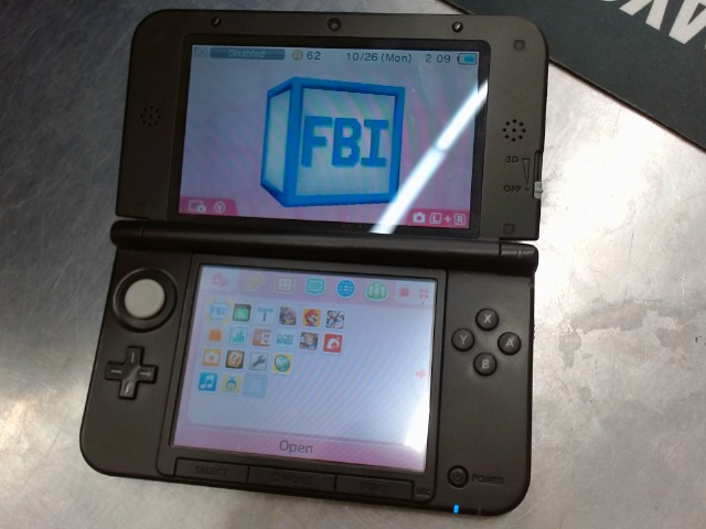 3ds xl japonaise ll noire matte homebrew