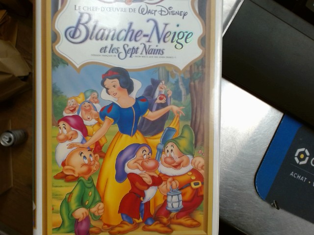 Vhs blanche neige et les 7 nains