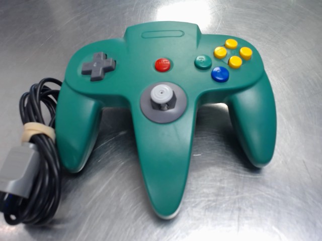 Manette n64 generique verte