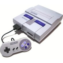 Console snes avec fil et man