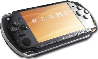 Console psp avec le chargeur et une boit