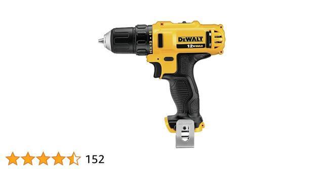 Drill dewalt + batt 12v lithium ion