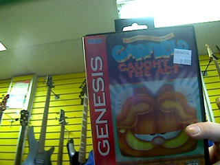 Garfield caught in the act