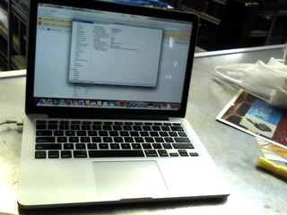 Macbook pro l2012 8ram 126hd i5