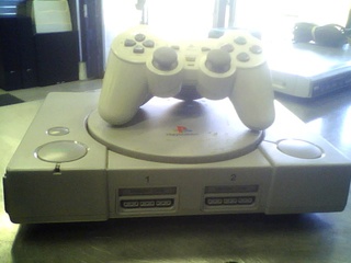 Ps1 avec manette et power corde