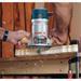 Combination plunge+fixed base router k