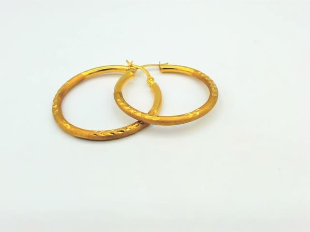 Boucles oreilles or 10kt