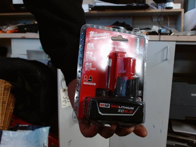 Milwaukee m12 6.0ah battery pack