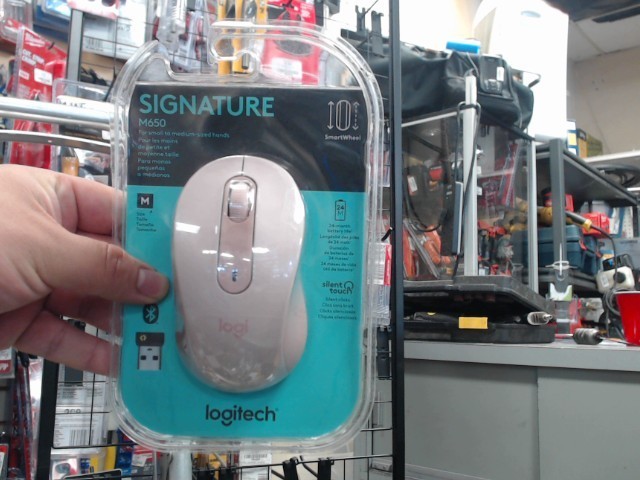 Souris sans fil bleu large